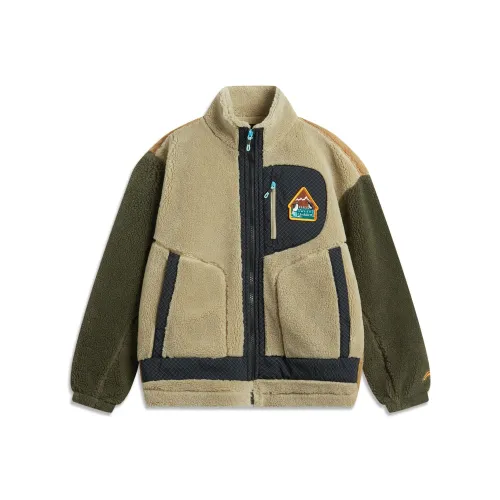 LINING YOUNG Детский топ Кремовый Хаки Темно-оливковый зеленый Подростки