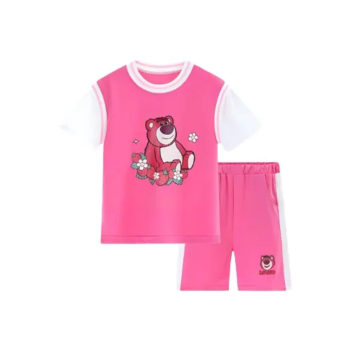 Disney Повседневная Спортивная Одежда Детская Розовая Красная