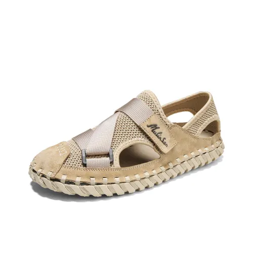 Mulinsen Активный отдых Освежающий Дышащий Ручная Шитье Закрытый носок Сандалии Покрытие Устойчивое к истиранию