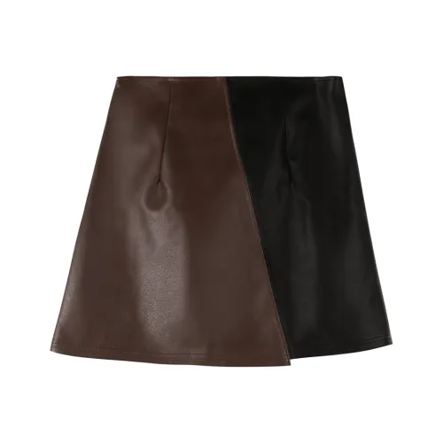 Migu Кожаные короткие юбки женские