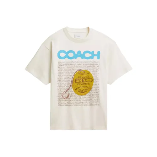 COACH SS25 T-Shirt Унисекс Белый