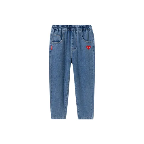 FAIRWHALE Джинсы Синий Сердце Дети Возраст 3-7 лет