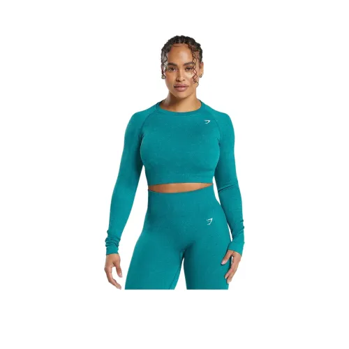 GYMSHARK Спортивная одежда Женская Океан Синий Зеленый Искусственный Синий Зеленый