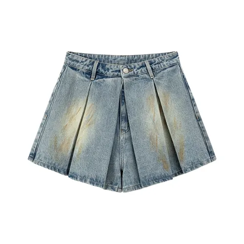 CHUU Джинсовые шорты Женские Светлый деним