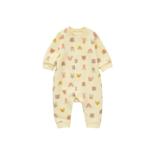 UNIQLO Комбинезон Абрикосовый Желтый для Младенцев и Детей Раннего Возраста