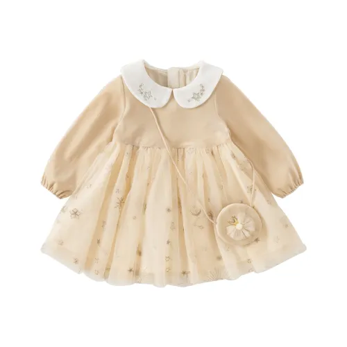 DAVE BELLA Детское платье дошкольное Абрикосово-желтый