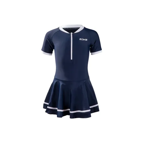 ZOKE Детский купальник Темно-синий Белый для малышей