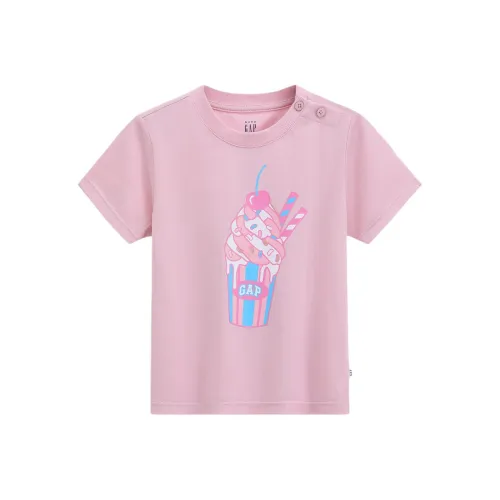 GAP Логотип 100% хлопок Круглый вырез Повседневный Короткий рукав Т-рубашка Детская
