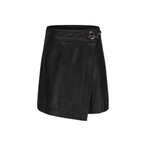 GIMING Модный Кожаный Короткий Юбка Женская Черная