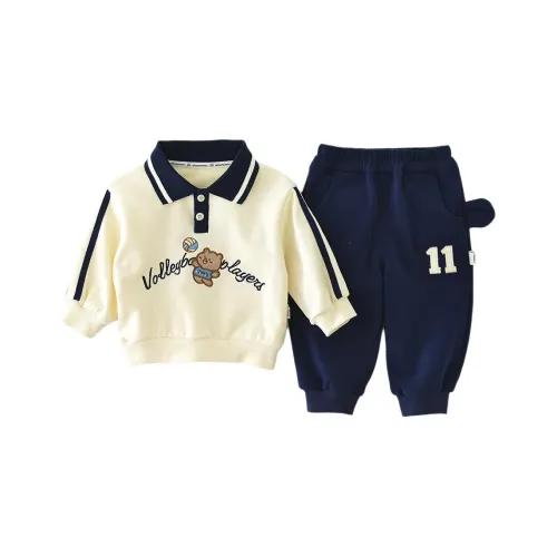 XiaoJinBu Crawlers Экрю Детский и для малышей