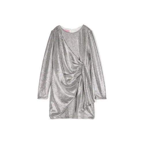 Blumarine SS24 Платье Детское Серебряное