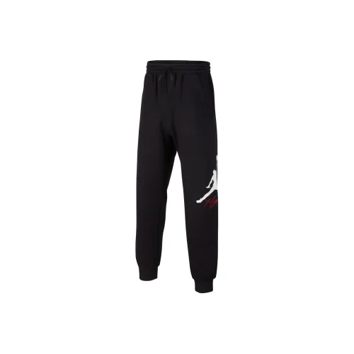 Детский Jordan Вязаные Тренировочные Штаны MJ Baseline Черные