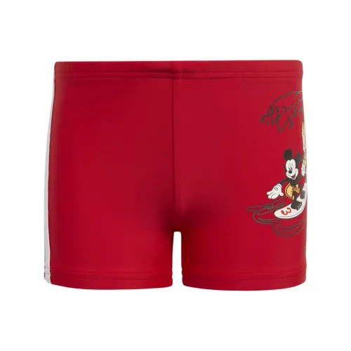 Adidas x Disney Mickey Mouse Surf Print Swim Boxers Шорты Детский Красный