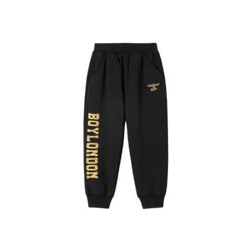 BOY JUNIOR Вязаные тренировочные штаны черные детские