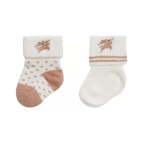 Burberry Детская одежда Комплект из двух предметов смесь хлопка носки 2 упаковки цвет сливовый для младенцев и малышей