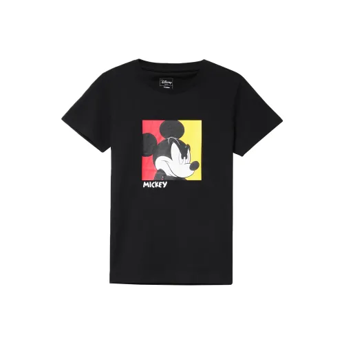 LINING YOUNG x Disney Совместная работа T-рубашка Sports Fashion Collection Mickey Collection Стандартный черный Детский