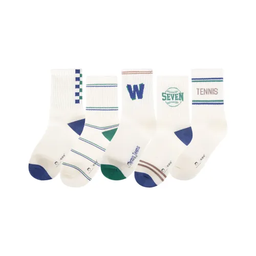 H YXIANG Носки 5 пар Бежевые Подростки