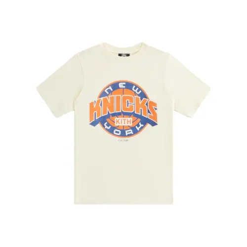 KITH x New York Knicks T-рубашка FW24 SHOWTIME Винтаж Песочный Дети 3-7 лет