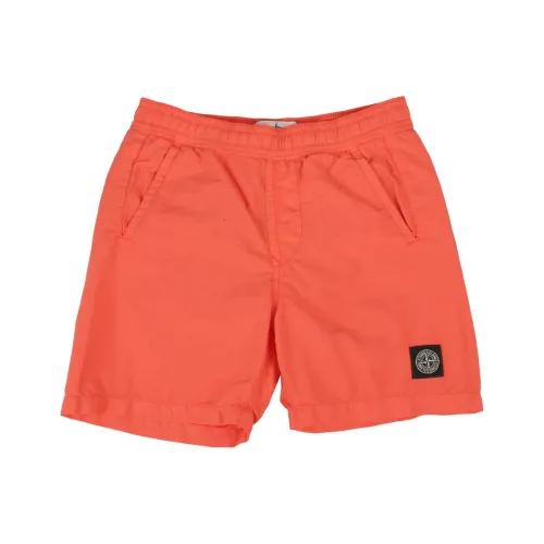STONE ISLAND KIDS Шорты Детские Оранжевые