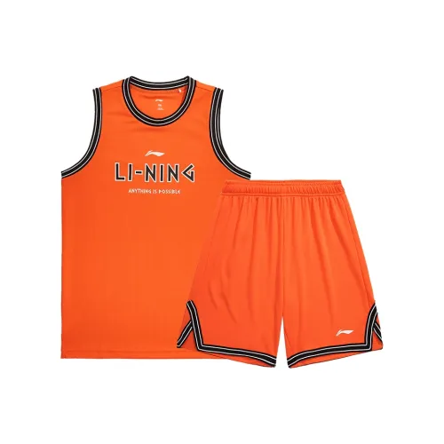 LINING YOUNG Повседневная спортивная одежда Пламя Оранжевый Подростки