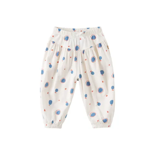 DAVE BELLA Повседневные штаны для детей синий с принтом в виде точки кролика