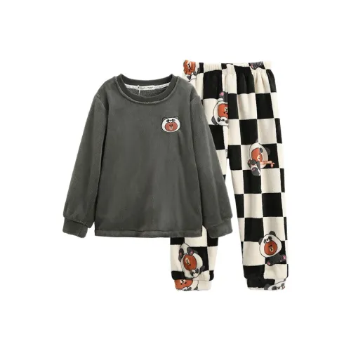 FENTENG Пижамный комплект детский винтажный серый