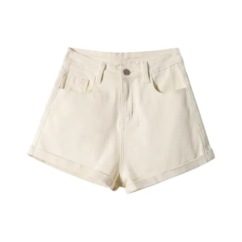 Розовые женские джинсовые шорты