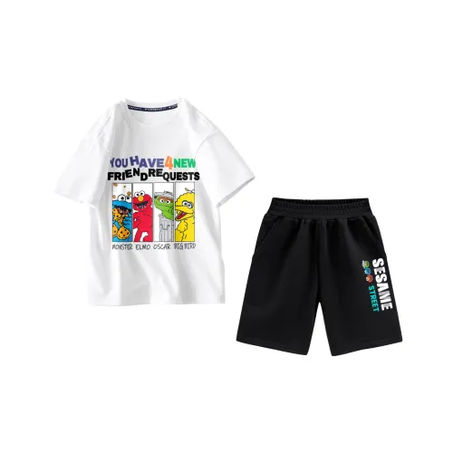 Улица Сезам Повседневная Спортивная Одежда 2 Предмета Комплект для Детей Возрастом 3-7 Лет