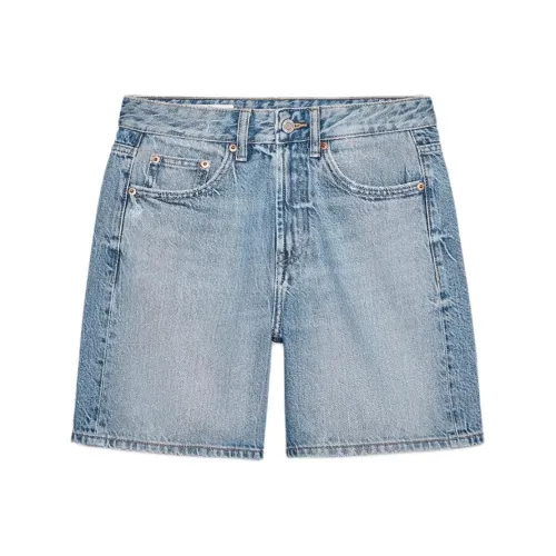 ZARA Trf Средне-голубые Женские Джинсовые Шорты