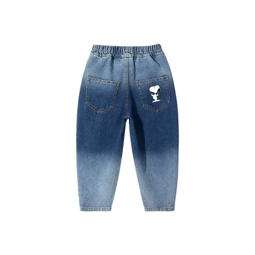 SNOOPY Джинсы Джинсовый синий Уверенность Карман Детский