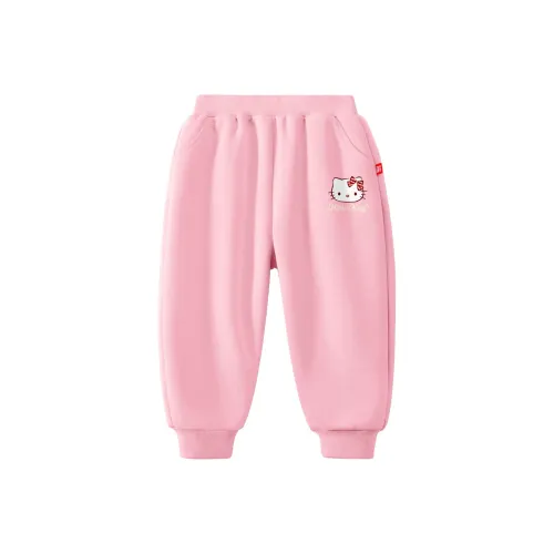 Hello Kitty Вязаные Тренировочные Штаны Новый для 2024 года Розовые Детские