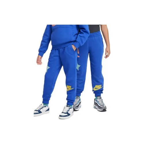 NIKE Blue Kids Вязаные Тренировочные Брюки