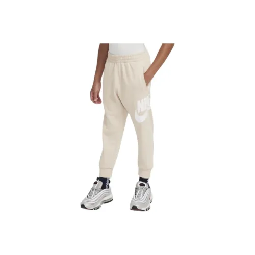 nike Брюки Sportswear Club Флис Дюнный Белый Дети Возраст 3-7 Лет