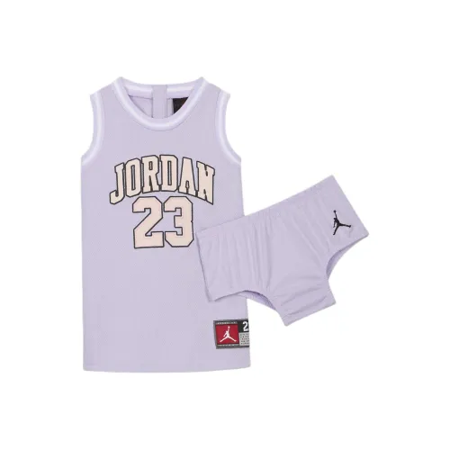 Jordan Kids Комплекты Малыш 12 24М Платье Фиолетовый Крем Младенец И Малыш