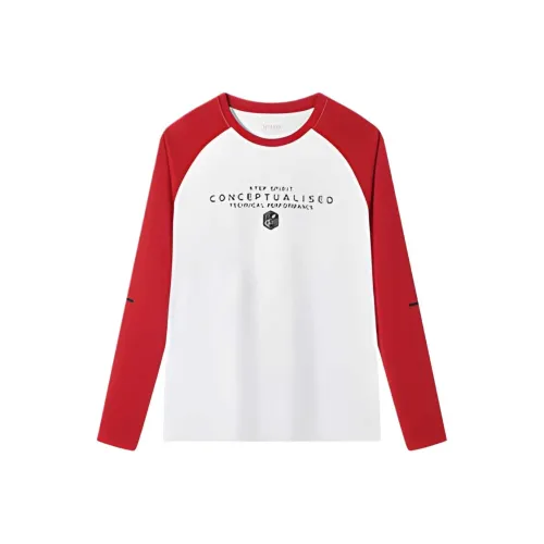 XTEP T-рубашка Pearl White Sandstone Red Teenagers