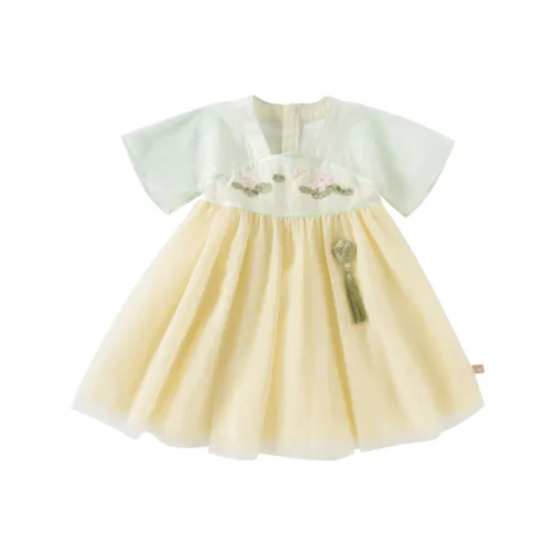 DAVE BELLA Платье Floral Beauty Collection Светло-желтый Детское 3-7 лет
