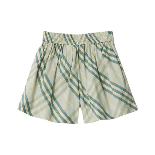 Burberry Шорты Детские Светло-Зеленые