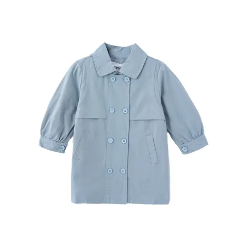 Mami Macca Однотонный Детский Топ Осенний для детей 3-7 лет Синий