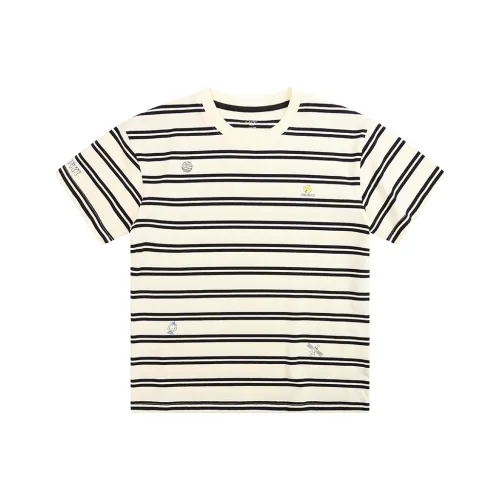 Pure and Good T-рубашка Черный Абрикосовые полосы для детей 3-7 лет