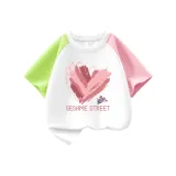 Модный Сердце/Зеленый Розовый Многоцветный [100% хлопок]