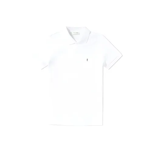 SAINT LAURENT Белая Мужская Рубашка Поло