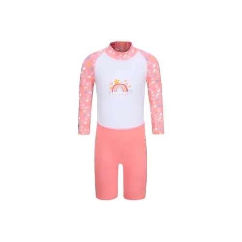 DECATHLON Детский купальник Кораллово-розовый Снежно-белый Личи-розовый для малышей