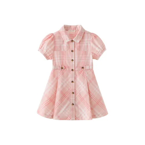 DAVE BELLA Платье Оранжевая Клетка Дети Возраст 3-7 Лет