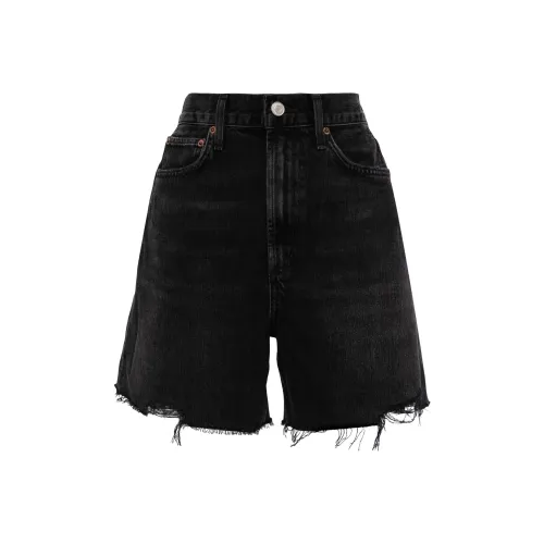 AGOLDE Джинсовые шорты Женские Черные