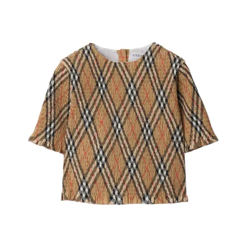 Burberry Коричневые Детские Рубашки T