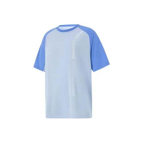 LINING YOUNG Комплексное физическое развитие T-рубашка Ясно-голубой Подростки