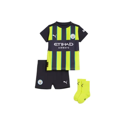 PUMA Manchester City SS24 Костюм для малышей и детей дошкольного возраста Черный Infant And Toddler