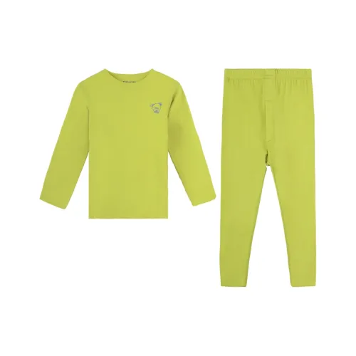 Red Bean Бесшовные Кальсоны Антибактериальный KIDS Теплый Комплект Нижнего Белья для Светлого Тепла в ОСЕНИ