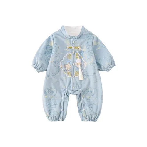 XiaoJinBu Комбинезон Небесно-голубой для младенцев и малышей