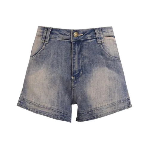 OROI Джинсовые шорты Женские Винтажный синий